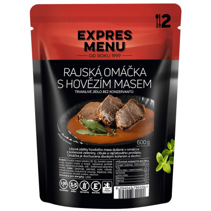 Jedlo Expres menu Rajská s hovädzím mäsom 600g