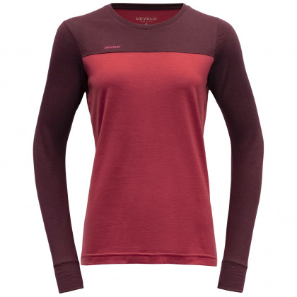 Dámske funkčné tričko Devold Norang Merino 150 Shirt červená/ružová