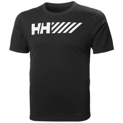 Pánske tričko Helly Hansen Lifa Tech Graphic Tshirt čierna Black