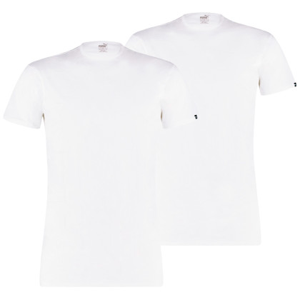 Pánske termotričko Puma Basic 2P Crew Tee biela White