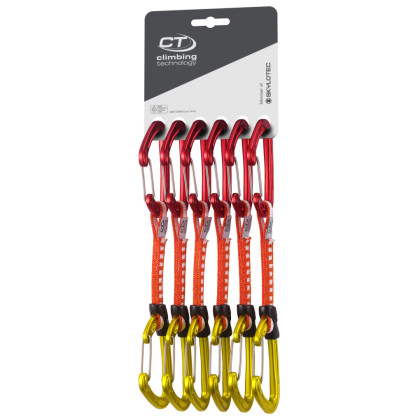 Sada expresiek Climbing Technology Fly-weight EVO 12 cm DY 6 ks červená/žltá