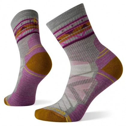 Dámske ponožky Smartwool Hike Light Cushion Zig Zag Valley Mid Crew Socks