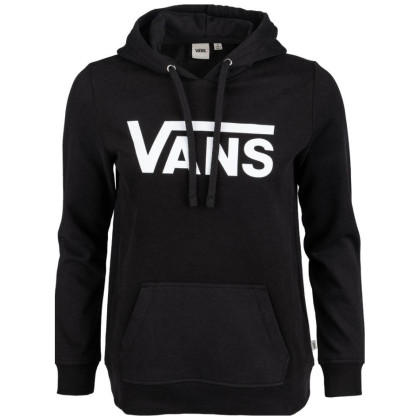 Dámska mikina Vans Wm Drop V Logo Hoodie čierna Black