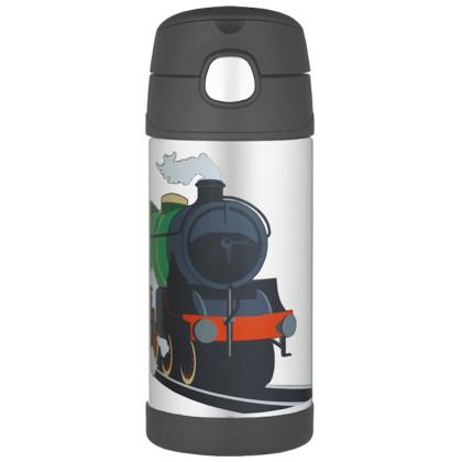 Detská termoska Thermos Funtainer Vlak čierna Train