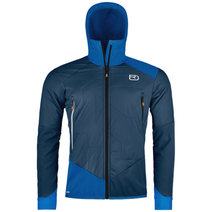 Pánska bunda Ortovox Col Becchei Hybrid Jacket Men's tmavomodrá Deep Ocean