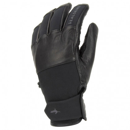 Nepremokavé rukavice SealSkinz Walcott čierna