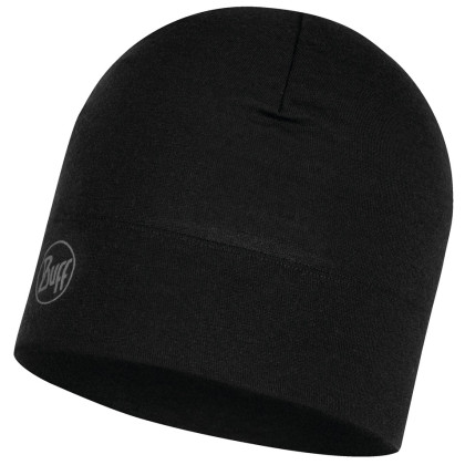 Čiapka Buff MW Merino Wool Hat čierna SolidBlack