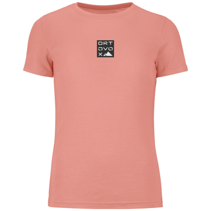 Dámske tričko Ortovox 185 Merino Square T-shirt Women's ružová Bloom