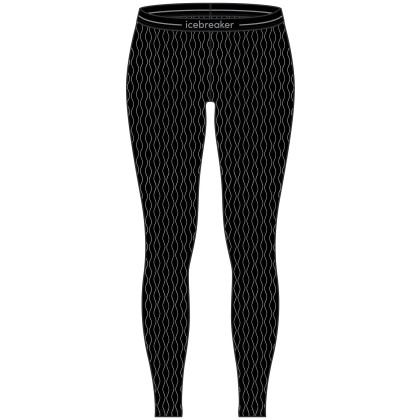 Dámske funkčné spodky Icebreaker W Mer 260 Vertex Leggings On-Piste čierna/biela Black/Snow/J