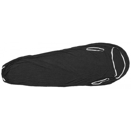 Vložka do spacáku Warmpeace Merino Capilar Inlet 180 cm čierna Black