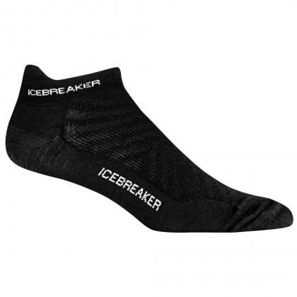 Pánske ponožky Icebreaker Run+ Ultralight Micro čierna/biela Black/Snow