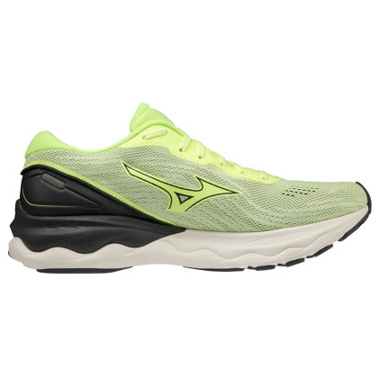 Pánske bežecké topánky Mizuno Wave Skyrise 3 zelená Neo Lime/Ebony/Snow White