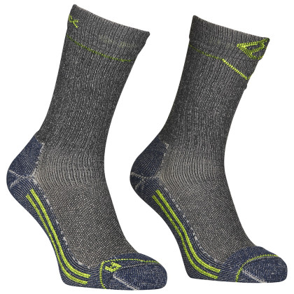 Pánske ponožky Ortovox Hike Classic Mid Socks M modrá/šedá Deep Ocean