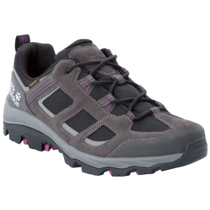 Dámske topánky Jack Wolfskin Vojo 3 Texapore Low W sivá/fialová DarkSteel/Purple