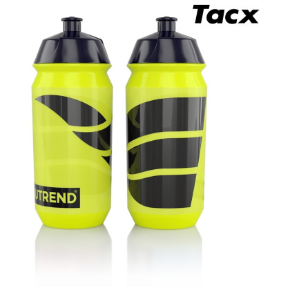 Cyklistická fľaša Nutrend Fľaša Tacx 0,5l žltá/čierna