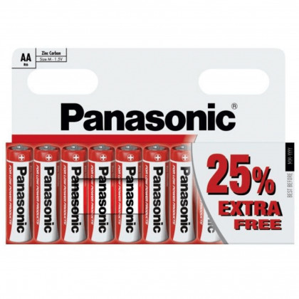 Batéria Panasonic Zinc D AA / 10
