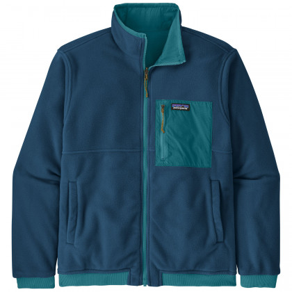 Pánska bunda Patagonia Reversible Shelled Microdini Jacket modrá/svetlo modrá