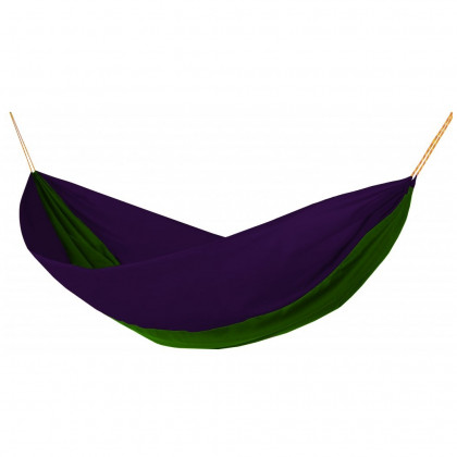 Hamaka Single purpurovo - zeleno - purpurová