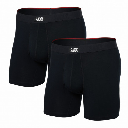 Boxerky Saxx Vibe Xtra Super Soft Bb Fly 2Pk čierna Black