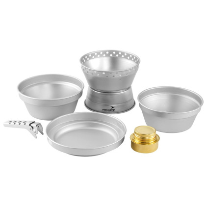 Set riadov a horákov Easy Camp Storm Cooker strieborná Silver