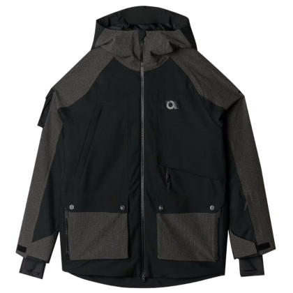 Pánska zimná bunda 4F Technical Jacket M511 čierna/sivá DEEP BLACK