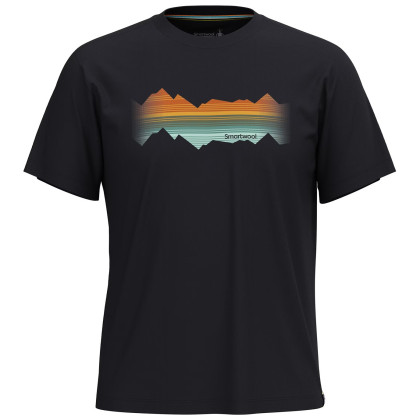 Tričko Smartwool Mountain Horizon Short Sleeve Graphic T čierna black