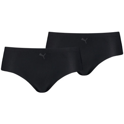 Dámske nohavičky Puma Seamless Hipster 2P Pack čierna Black