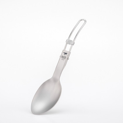 Lyžica Keith Titanium Folding Titanium Spoon sivá