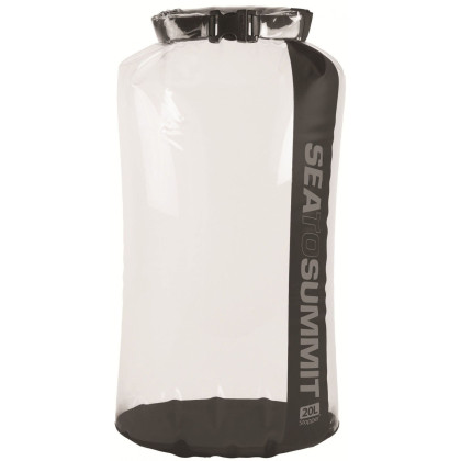 Vodeodolný vak Sea to Summit Stopper Clear Dry Bag 20L čierna Black