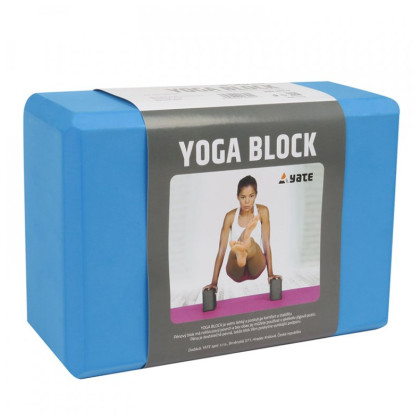 Pomôcka na cvičenie Yate Yoga Block modrá blue