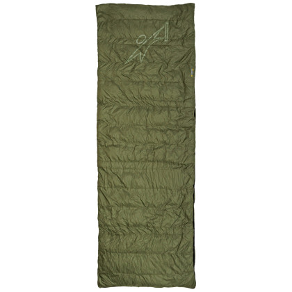 Páperový spacák Warmpeace Quilt 300 tmavozelená CallaGreen/Black