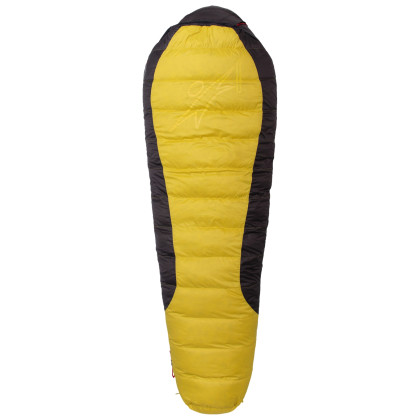 Páperový spacák Warmpeace Viking 1200 195 cm žltá/čierna Yellow/Gray/Black