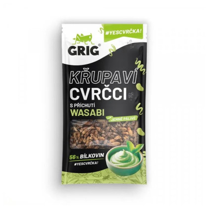 Jedlé cvrčky Grig Wasabi cvrčky 13 g