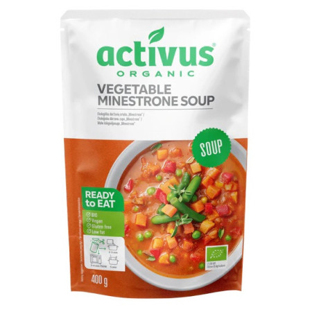 Hlavné jedlo Activus Polievka minestrone 400 g BIO