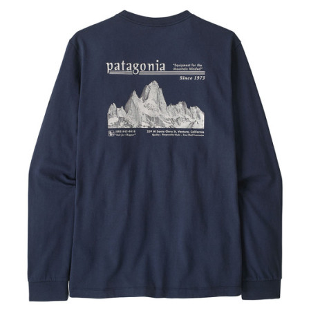 Pánske tričko Patagonia M's L/S MW Hut Tripper Skyline T-Shirt