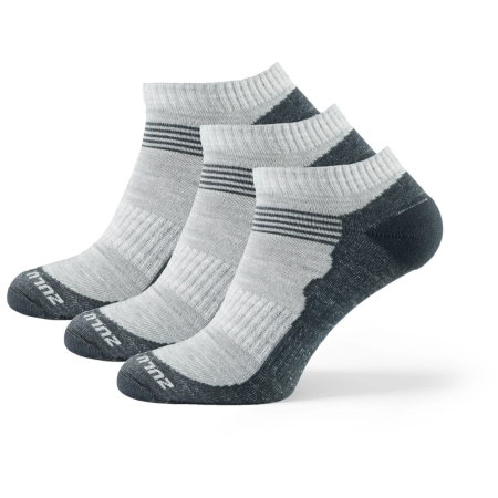 Ponožky Zulu Merino Summer 3-pack sivá grey