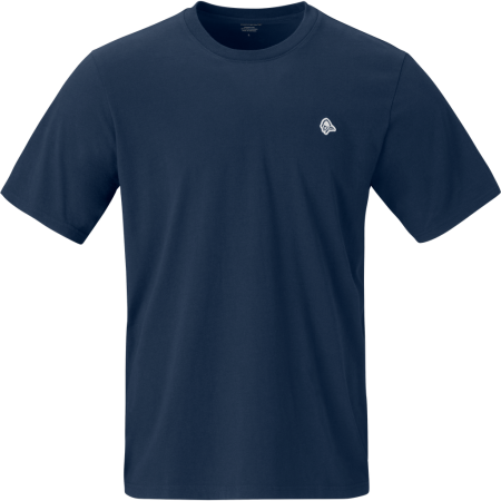 Pánske tričko Norrona /29 cotton viking patch T-shirt modrá Indigo Night