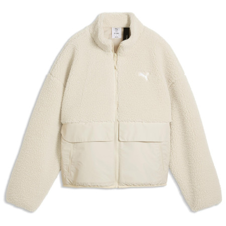 Dámska bunda Puma Re:Fibre Sherpa Jacket W biela Alpine Snow