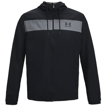 Pánska vetrovka Under Armour Sportstyle Windbreaker čierna/sivá Black//Black
