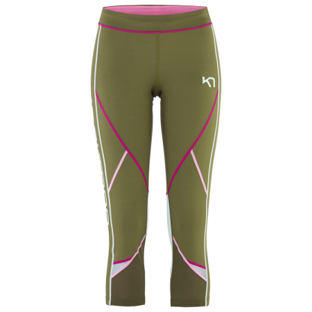 Dámske 3/4 legíny Kari Traa Louise 3/4 Tights zelená Tweed