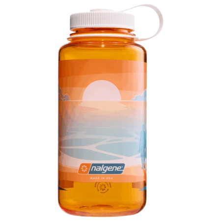 Fľaša Nalgene Wide Mouth Landscape 1000 ml oranžová Clementine Landscape with Sunset