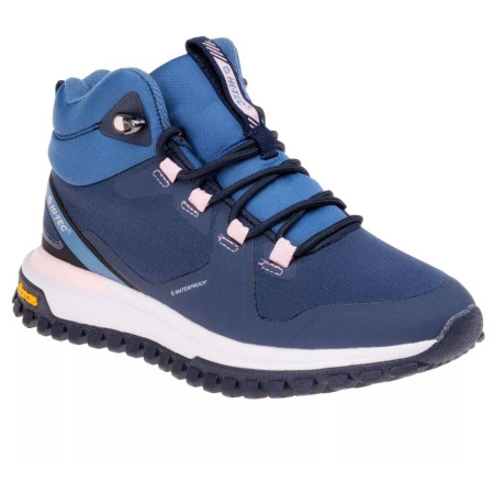 Dámske turistické topánky Hi-Tec Harrow Mid Wp V Wo'S modrá/ružová Navy/Smoke Blue/Pink