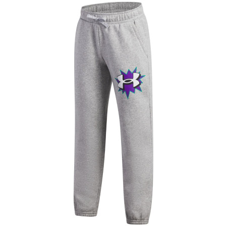Detské nohavice Under Armour UA B Rival FLC Graphics Jgr Mod Gray Light Heather