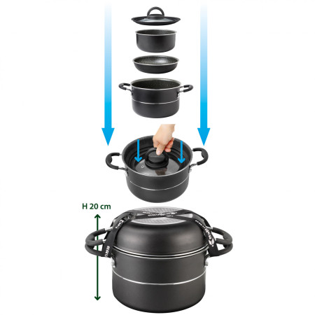 Sada riadov Brunner Pirate NG 7+1 - 22 cm