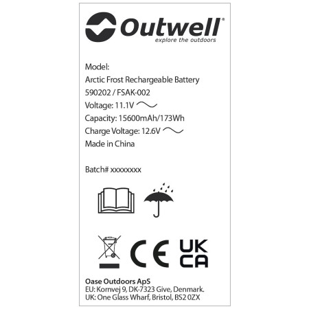 Dobíjacie batérie Outwell Arctic Frost Rechargeable Battery
