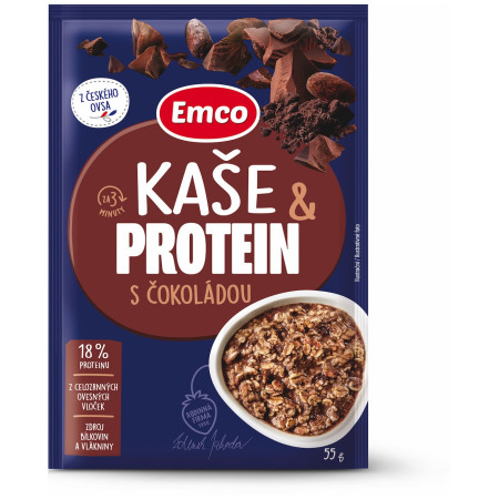 Kaša Emco Kaša proteinová s čokoládou 55g
