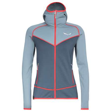 Dámska mikina Salewa Puez 3 PL W FZ HDY - blue fog