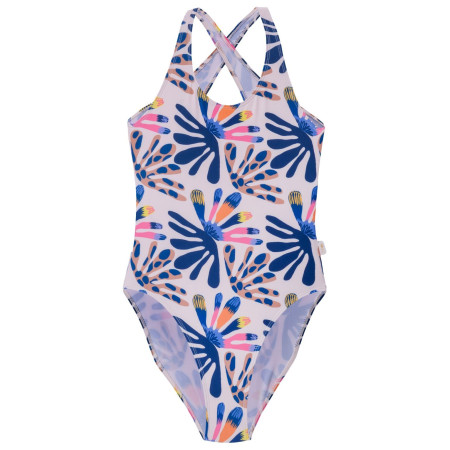 Detské plavky AquaWave Salava Jr - Summer Beige Flower Print