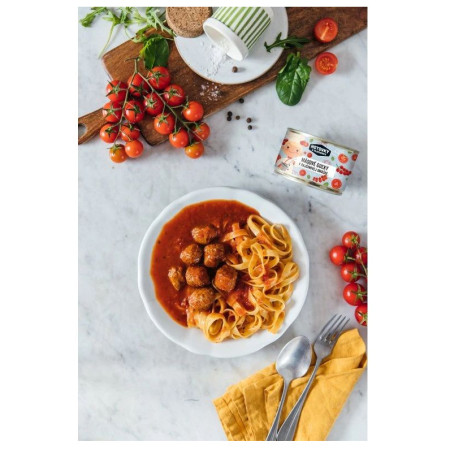 Hlavné jedlo Hotovky z plechovky Mäsové guličky v paradajkovej omáčke 400g