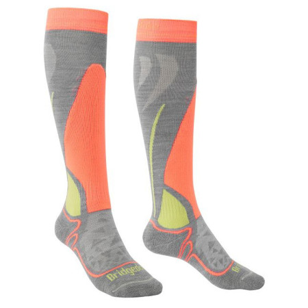 Podkolienky Bridgedale Ski Junior Racer Denim sivá/zelená grey/neon/323